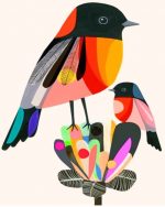 Illustration Birds Paint By Numbers