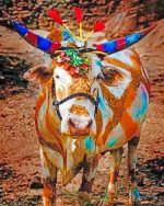 Colorful Ox Paint By Numbers