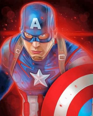 Captain America Marvel Paint By Numbers
