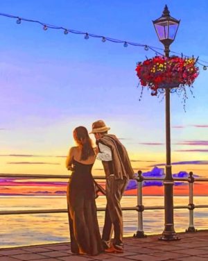 Couple Watching Sunset Paint By Numbers
