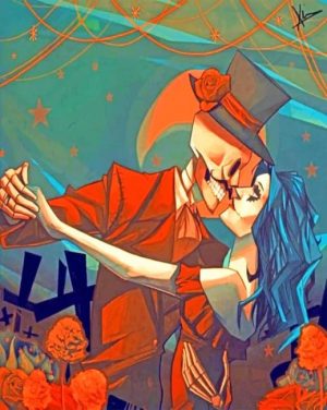 Skull Couple Paint By Numbers
