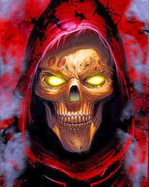 Dangerous Skull Paint By Numbers