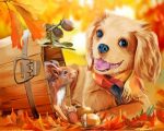 Dog And Squirrel Paint By Numbers