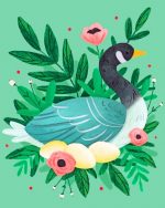 Illustration Duck Paint By Numbers