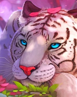 White Tiger Paint By Numbers