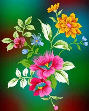 Spring Blooming Flowers Paint By Numbers