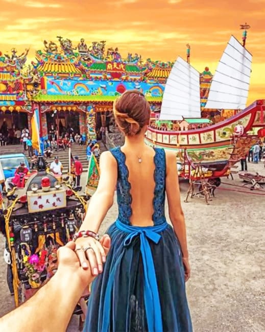 Follow Me To Dai Tien Temple Paint By Numbers