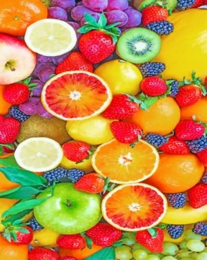 Fresh Fruits Paint By Numbers