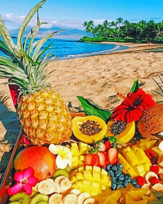 Fresh Fruits Paint By Numbers