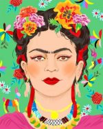 Illustration Frida Kahlo Paint By Numbers