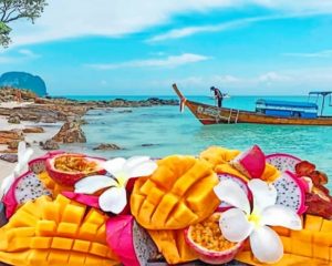 Exotic Fruits Paint By Numbers