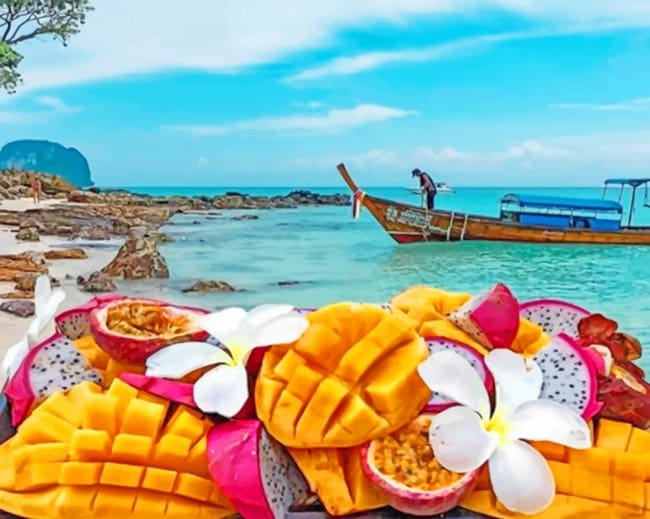 Exotic Fruits Paint By Numbers