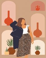 Illustration Girl Paint By Numbers