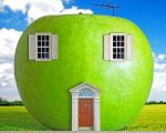 Green Apple House Paint By Numbers