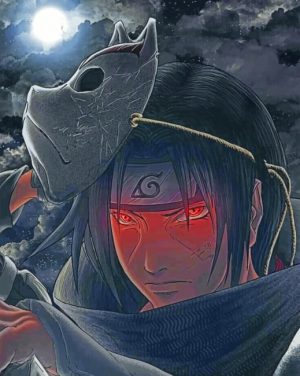 Itachi Uchiha Mask paint By Numbers