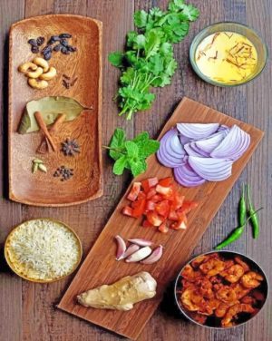 Kitchen Condiments Paint By Numbers