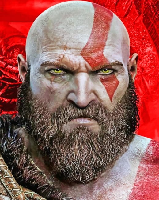 God Of War Kratos Paint By Numbers