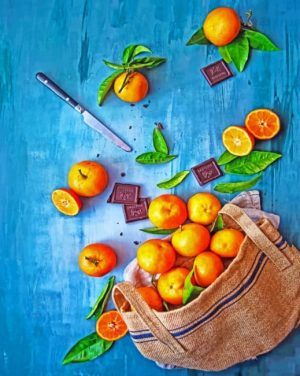 Orange And Chocolate Paint By Numbers