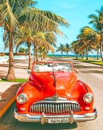 Orange Classic Car Paint By Numbers