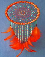 Orange Dream Catcher Paint By Numbers