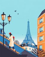 Illustration Paris Paint By Numbers