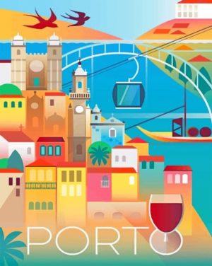 Porto Portugal Poster Paint By Numbers