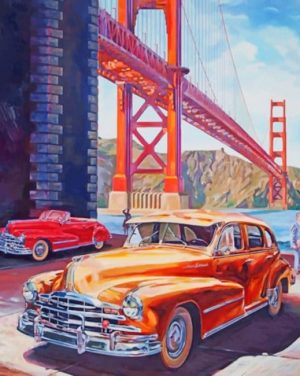 Red And Orange Cars Paint By Numbers