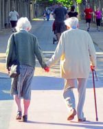 Old Couple Holding Hands Paint By Numbers