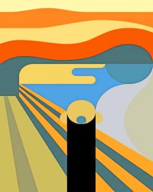 Abstract The Scream Paint By Numbers