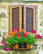 Vintage WindowVintage Window Paint by numbers