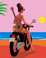 Woman Enjoying The Summer Paint By Numbers