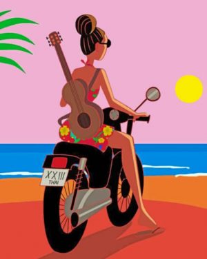 Woman Enjoying The Summer Paint By Numbers