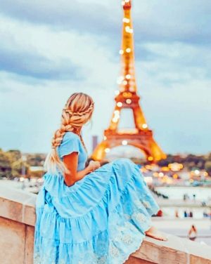 Woman In Paris Paint By Numbers