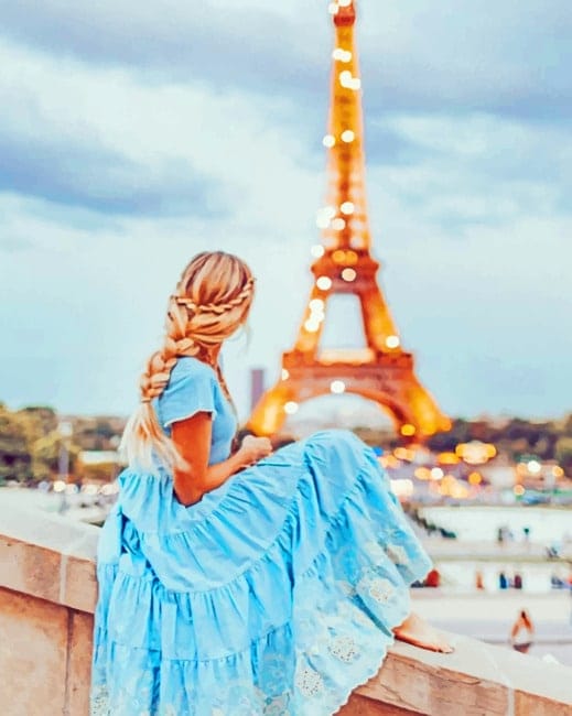 Woman In Paris Paint By Numbers