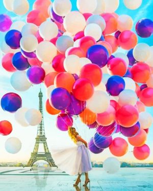 Woman In Paris Paint by numbers