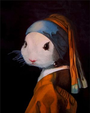 Bunny Girl With A Pearl Earring Paint By Numbers