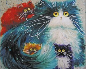 Cartoon Cats paint by numbers