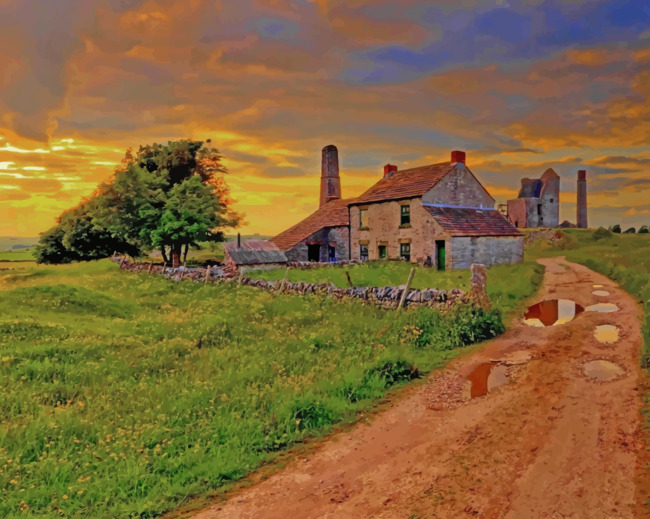 Farmland House Paint By Numbers