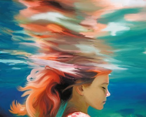 Girl Underwater Paint By Numbers