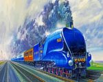 The Mallard Liner Train paint by numbers