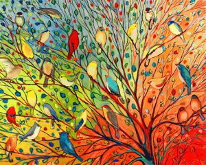 Tree Birds Paint By Numbers