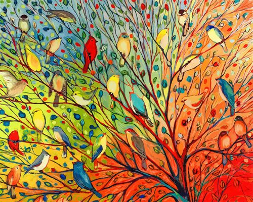 Tree Birds Paint By Numbers