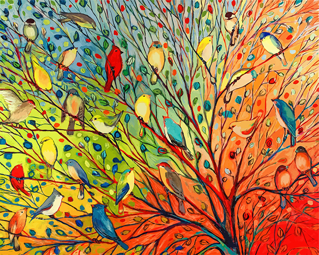 Tree Birds Paint By Numbers