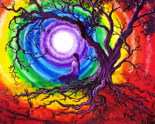 Rainbow Tree Of Life Paint By Numbers