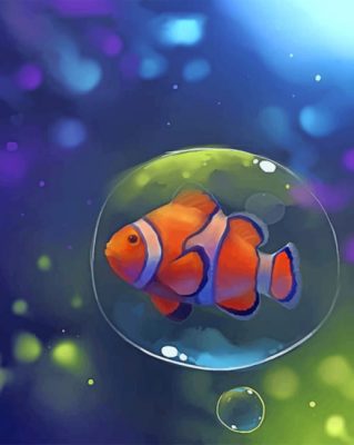 Aesthetic Clown Fish paint by numbers