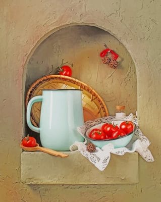 Tomatoes Still Life Paint By Numbers