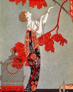 George Barbier Oriental Red Paint By Numbers