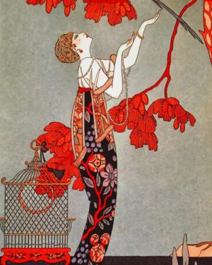 George Barbier Oriental Red Paint By Numbers