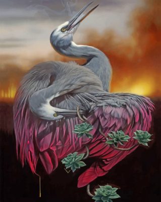 Great Blue Herons Paint By Numbers