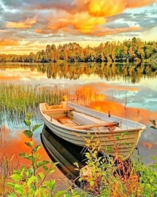 Abandoned Fishing Boat Paint By Numbers